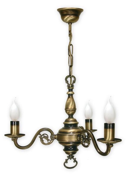 Brilagi - Lampadario a catena IMPERO 3xE14/60W/230V in ottone