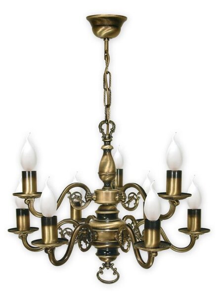 Brilagi - Lampadario a catena IMPERO 9xE14/60W/230V ottone
