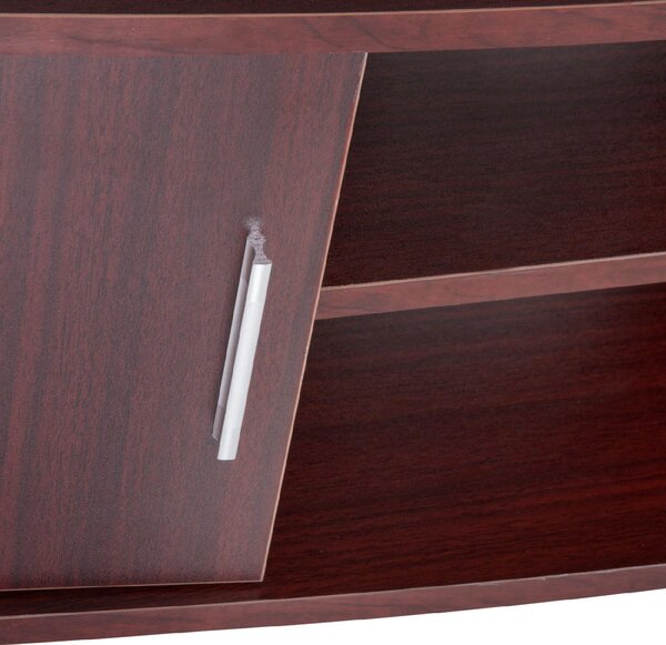 DecHome Mobile TV Moderno 2 Ante 2 Vani a Giorno Dimensioni 120x39,5x52 cm colore Marrone