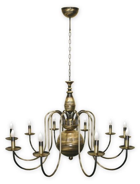 Brilagi - Lampadario a catena OPERA MAX 10xE14/60W/230V ottone