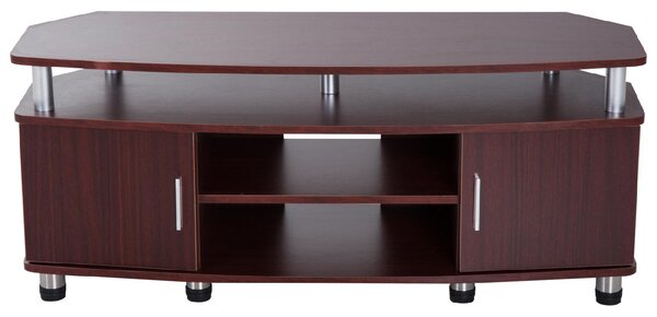 DecHome Mobile TV Moderno 2 Ante 2 Vani a Giorno Dimensioni 120x39,5x52 cm colore Marrone