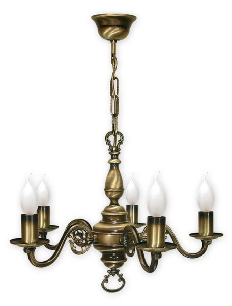 Brilagi - Lampadario a catena IMPERO 5xE14/60W/230V ottone