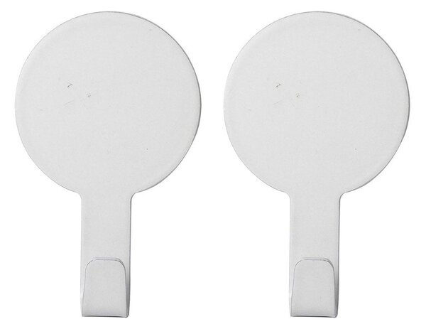 Set di ganci senza foratura bianco opaco in metallo 2 pz Fixeo – douceur d'intérieur