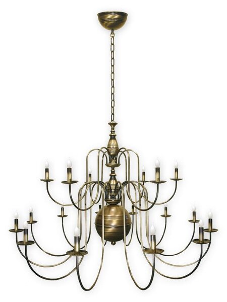 Brilagi - Lampadario a catena OPERA MAX 18xE14/60W/230V in ottone