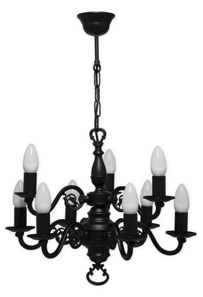 Brilagi - Lampadario a catena IMPERO 9xE14/60W/230V nero