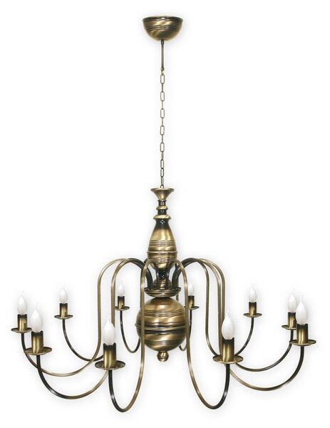 Brilagi - Lampadario a catena OPERA MAX 10xE14/60W/230V ottone