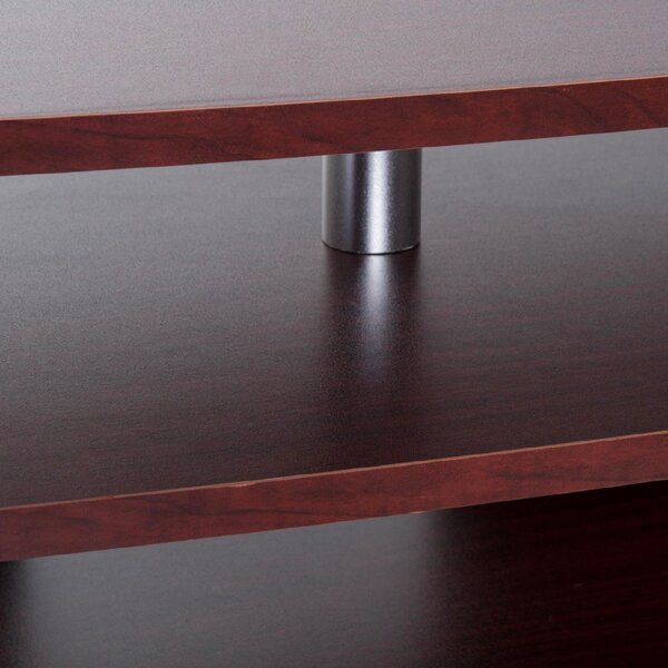 DecHome Mobile TV Moderno 2 Ante 2 Vani a Giorno Dimensioni 120x39,5x52 cm colore Marrone