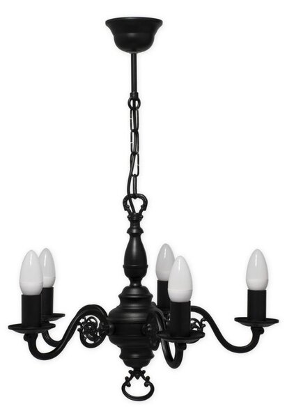 Brilagi - Lampadario a catena IMPERO 5xE14/60W/230V nero