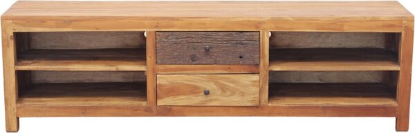 DecHome Mobile TV Moderno 2 Cassetti 4 Vani a Giorno in Legno Dimensioni 170x36x50 cm colore Legno