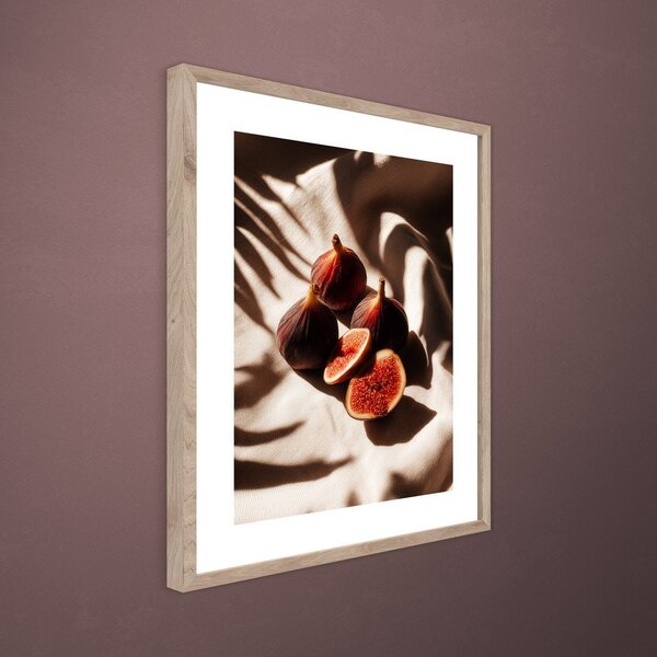 Dipinto stampato con cornice inclusa 40x50 cm Ripe Figs – Styler