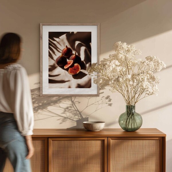 Dipinto stampato con cornice inclusa 40x50 cm Ripe Figs – Styler