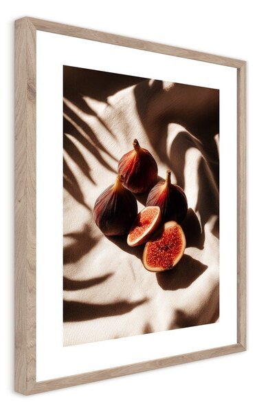 Dipinto stampato con cornice inclusa 40x50 cm Ripe Figs – Styler