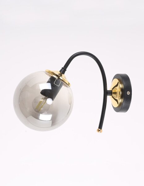 Lampada da parete nero-grigio ø 15 cm Yoyo - Squid Lighting