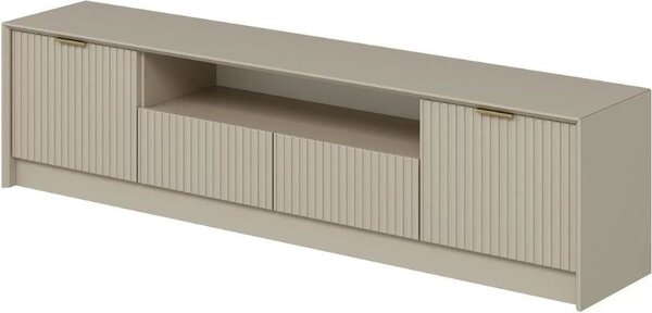 DecHome Mobile TV Moderno 4 Ante 1 Vano a Giorno Dimensioni 180x35x45 cm colore Cashmere - Kale