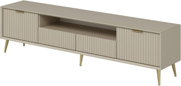 DecHome Mobile TV Moderno 4 Ante 1 Vano a Giorno Dimensioni 180x35x45 cm colore Cashmere - Kale