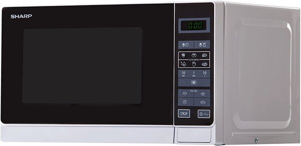 Sharp Forno Microonde Capacit 20 Litri Potenza 800 Watt colore Argento - R-242INW