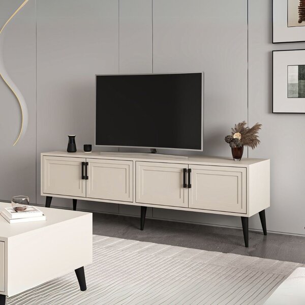DecHome Mobile TV Moderno 4 Ante Dimensioni 180x45x55 cm colore Cashmere - Prime