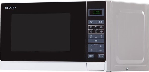Sharp Forno a Microonde 20 Litri Potenza 800W con Timer e Luce Interna colore Bianco - R-242WW
