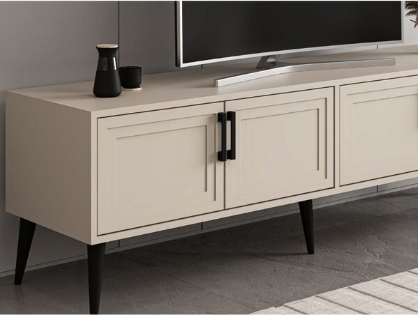 DecHome Mobile TV Moderno 4 Ante Dimensioni 180x45x55 cm colore Cashmere - Prime