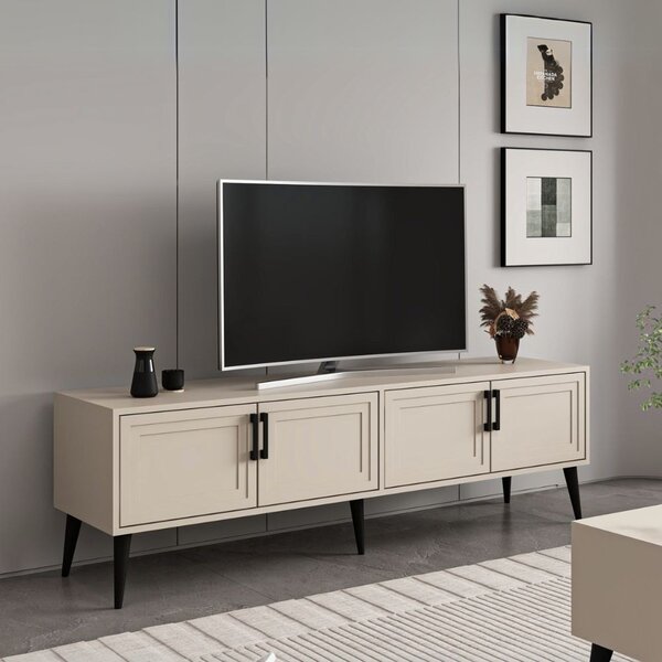 DecHome Mobile TV Moderno 4 Ante Dimensioni 180x45x55 cm colore Cashmere - Prime