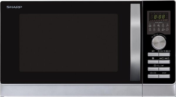 Sharp Forno Microonde Combinato con Grill Capacit 25 Litri Potenza 900 Watt colore Argento - R-843INW