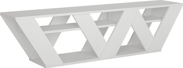 DecHome Mobile TV Moderno Vani a Giorno Dimensioni 40x30x158 cm colore Bianco - Ralla