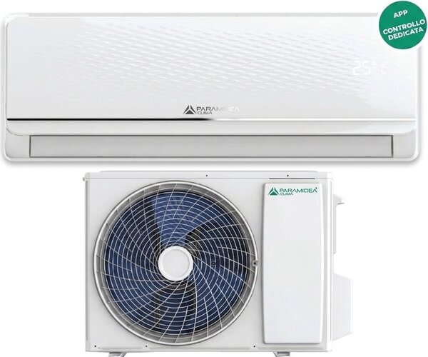PYRAMIDEA Climatizzatore 24000 Btu Inverter Monosplit Condizionatore con Pompa di Calore Classe A++/A+ R32 Wi-Fi (Unit Interna+ Unit Esterna) - A