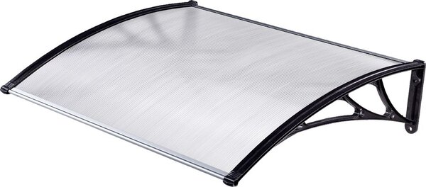 Kasart Pensilina da Esterno in Policarbonato e ABS Tettoia per Esterno 120x80 cm colore Trasparente