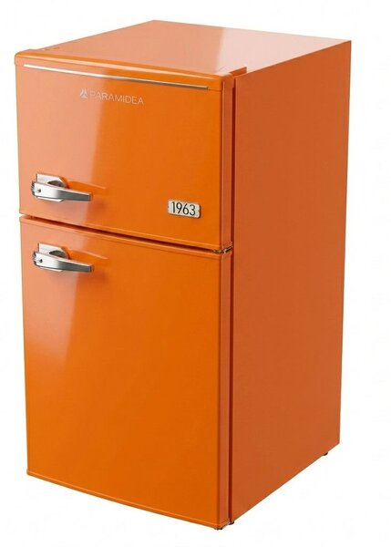 PYRAMIDEA Frigorifero Doppia Porta Capacit 100 Litri Classe energetica E Raffreddamento Statico colore Arancio - MAMBO105O