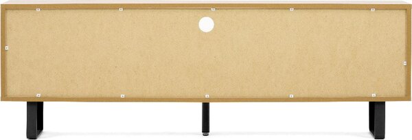 DecHome Mobile TV Scandinavo 3 Ante 3 Vani a Giorno in Legno Dimensioni 163x53x35 cm colore Rovere Naturale - Orlando