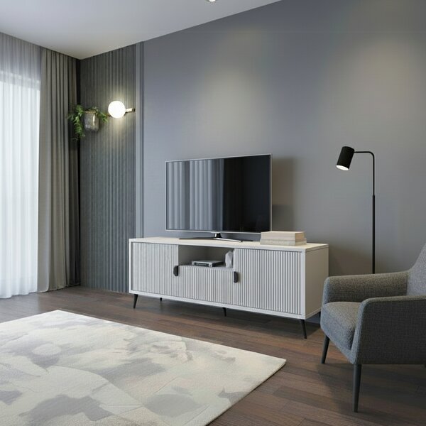 DecHome Mobile TV Scandinavo 2 Ante Dimensioni 153,4x39,6x60,7 cm colore Cashmere - Lotus