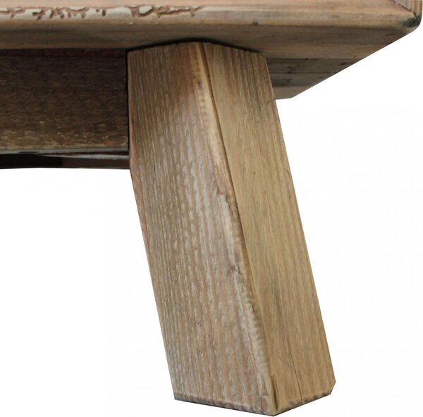 DecHome Mobile TV Scandinavo 4 Cassetti 2 Vani a Giorno in Legno Dimensioni 130x40x48 cm colore Legno
