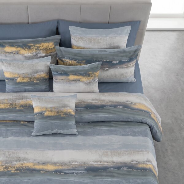 Completo Lenzuola MATRIMONIALE - 250X290 175X205 2 FEDERE 50X80 Moma BLUE Percalle Caleffi