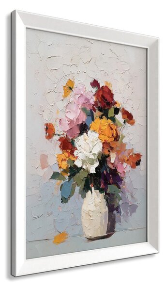 Dipinto stampato con cornice inclusa 56x75 cm White Vase – Styler