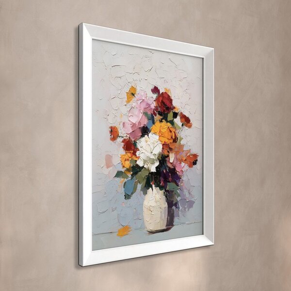 Dipinto stampato con cornice inclusa 56x75 cm White Vase – Styler