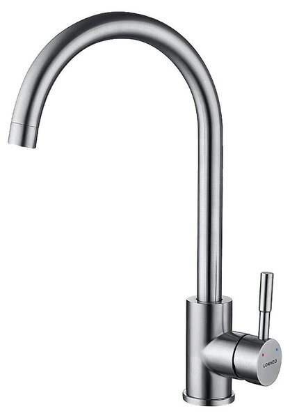 Miscelatore per cucina, girevole a 360°, monocomando, cromato, attacco G3/8