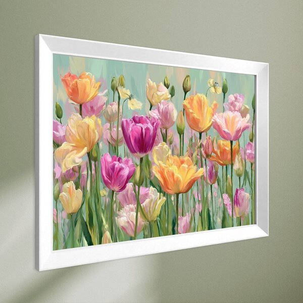 Dipinto stampato con cornice inclusa 75x56 cm Spring Tulip – Styler