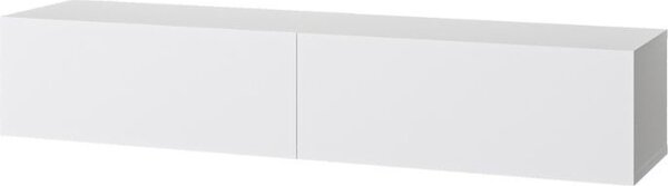 DecHome Mobile TV Sospeso Moderno 2 Ante Dimensioni 135x31,7x25 cm colore Bianco - Francy