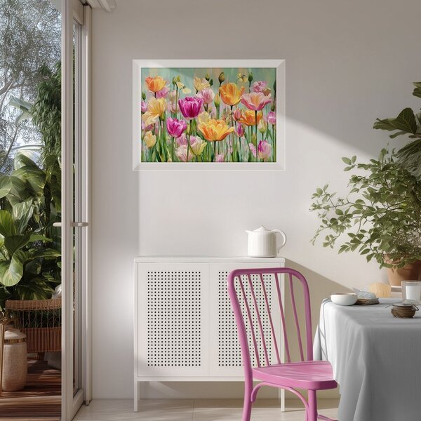 Dipinto stampato con cornice inclusa 75x56 cm Spring Tulip – Styler