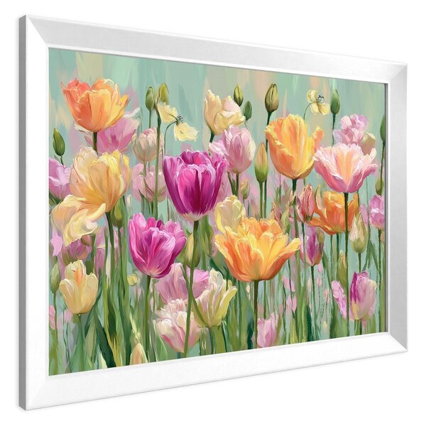 Dipinto stampato con cornice inclusa 75x56 cm Spring Tulip – Styler