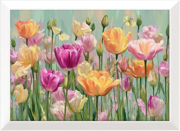 Dipinto stampato con cornice inclusa 75x56 cm Spring Tulip – Styler