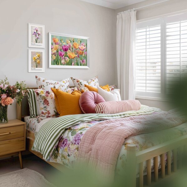 Dipinto stampato con cornice inclusa 75x56 cm Spring Tulip – Styler