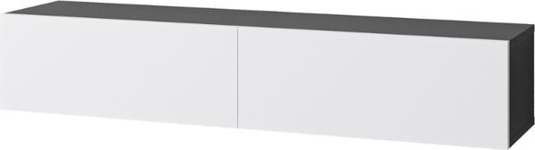 DecHome Mobile TV Sospeso Moderno 2 Ante Dimensioni 135x31,7x25 cm colore Antracite - Francy