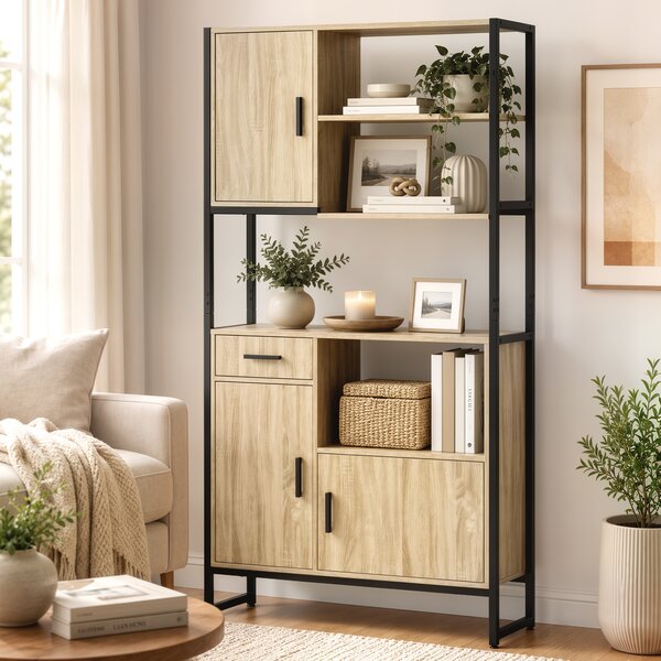 HOMCOM Armadio da cucina con 3 ante soft-close, cassetto, piano di lavoro e nicchie, legno | Aosom Italy