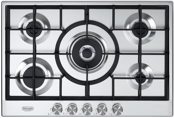 De Longhi NSL575X Piano Cottura 5 Fuochi a Gas 75 cm colore Inox