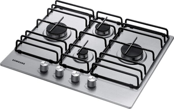 Samsung NA64H3110BS/T1 Piano Cottura 4 Fuochi a Gas 60 cm colore Inox