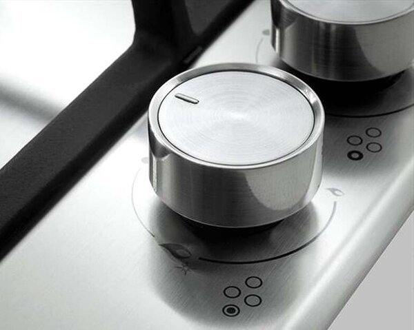 De Longhi NSL460X Piano Cottura 4 Fuochi a Gas 60 cm Piano in Acciaio Inossidabile colore Inox