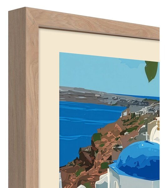 Dipinto stampato con cornice inclusa 50x70 cm Santorini – Styler