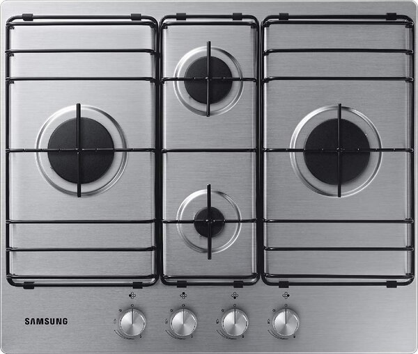 Samsung NA64H3110BS/T1 Piano Cottura 4 Fuochi a Gas 60 cm colore Inox