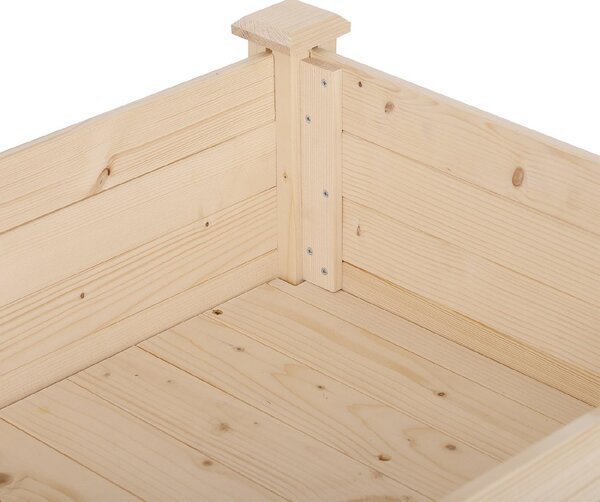 VivaGarden Orto Urbano Pensile In Legno con Fodera In Tessuto 122.5x56.5x76 cm - 845D35